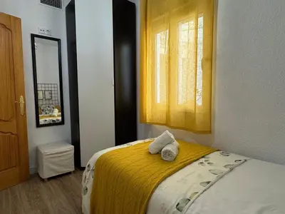 Cama o camas de una habitación en Apartamento El Patio de Doña Engracia