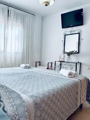 Cama o camas de una habitación en La Casa del Cuco