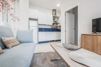 Una cocina o zona de cocina en Elegante y acogedor apartamento centro Sevilla Hiniesta 1 habitación