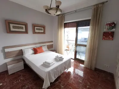 Cama o camas de una habitación en Eduardo Lucena 5, Mezquita