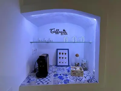 Utensilios para hacer té y café en Casa Jazmín