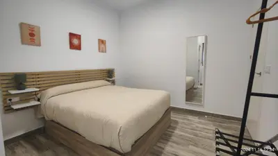 Cama o camas de una habitación en Apartament Seville in Alameda de Hércules Parking Free