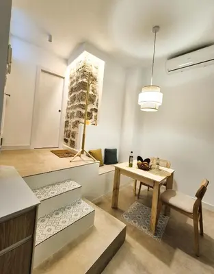 Zona de estar de NOVOJAÉN Alojamientos - Edificio vacacional Exclusivo y Tranquilo junto a Catedral