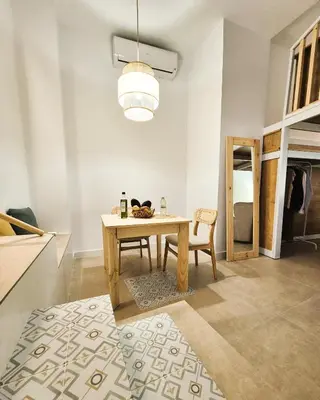 Zona de estar de NOVOJAÉN Alojamientos - Edificio vacacional Exclusivo y Tranquilo junto a Catedral