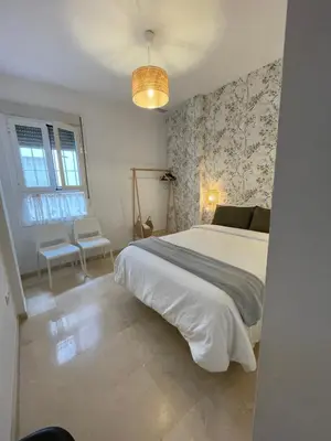 Cama o camas de una habitación en Makao Apartamento La Macarena