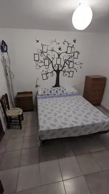 Cama o camas de una habitación en Casa Frasquita