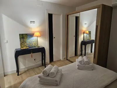 Cama o camas de una habitación en Templo Romano Luxury Home