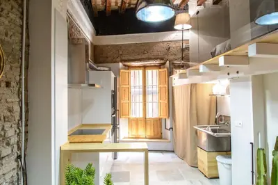 Una cocina o zona de cocina en Posada Alameda de Hércules