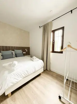 Cama o camas de una habitación en Casa Abuela Pepi