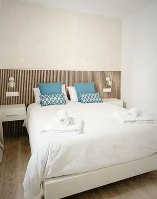 Cama o camas de una habitación en Casa Abuela Pepi