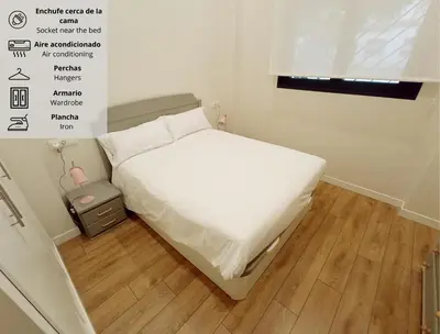 Cama o camas de una habitación en Apartamento Ribera de Córdoba C