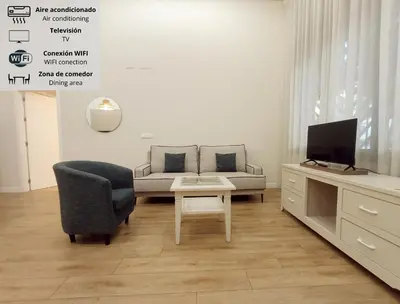 Una televisión o centro de entretenimiento en Apartamento Ribera de Córdoba C