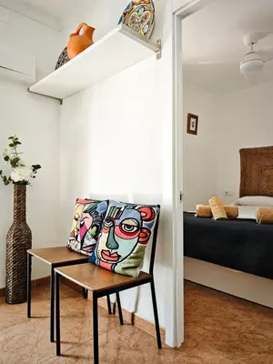 Cama o camas de una habitación en Casa rural El Nido