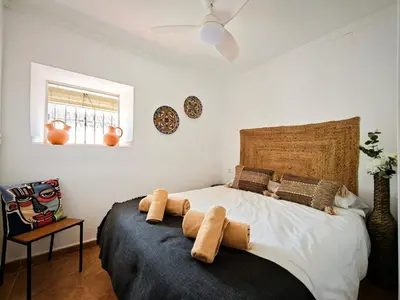 Cama o camas de una habitación en Casa rural El Nido