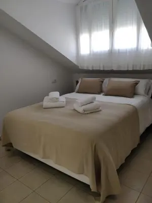 Cama o camas de una habitación en Apartamento Los Cascabeles