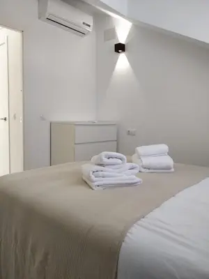 Cama o camas de una habitación en Apartamento Los Cascabeles