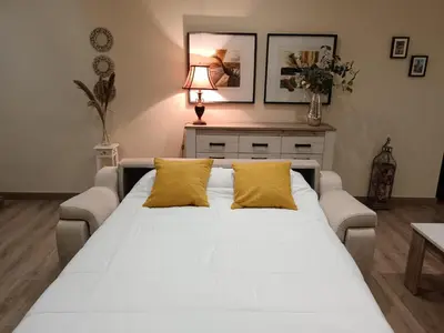 Cama o camas de una habitación en Doña Bernabela