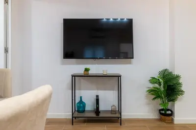 Una televisión o centro de entretenimiento en Apto Ramirez de Arellano