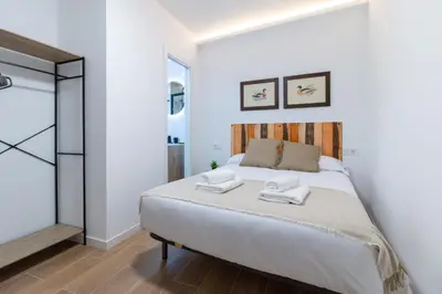 Cama o camas de una habitación en Apto Ramirez de Arellano