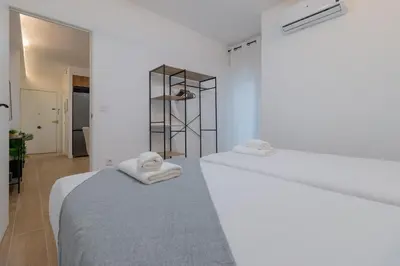 Cama o camas de una habitación en Apto Ramirez de Arellano