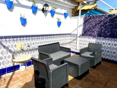 Zona de estar de Geysotur Balcón del Puente Romano con Parking Gratis