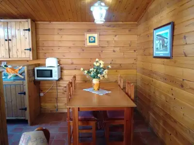 Una televisión o centro de entretenimiento en Finca La Piedra Holidays