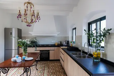 Una cocina o zona de cocina en Finca las Pecas