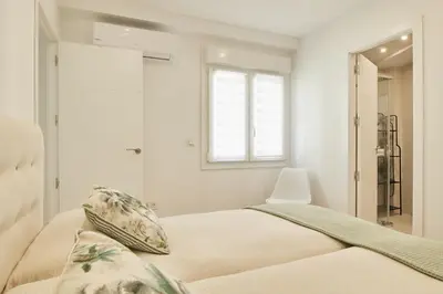 Cama o camas de una habitación en Del Valle Hogar Centro