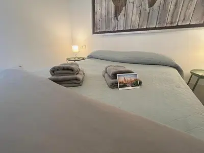 Cama o camas de una habitación en Center Sevilla Confort 2