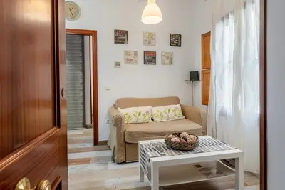 Zona de estar de Moderno y Céntrico Apartamento