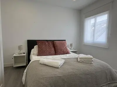 Cama o camas de una habitación en Apartamento Chaparro 6