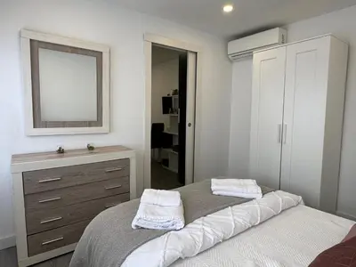 Cama o camas de una habitación en Apartamento Chaparro 6