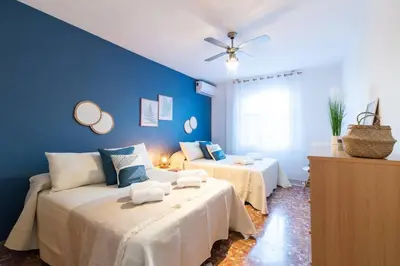 Cama o camas de una habitación en Villa Al-Andalus