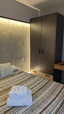 Cama o camas de una habitación en Habitaciones El Lagarto a gusto