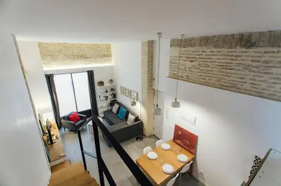 Una cocina o zona de cocina en Amplio apartamento de diseño precioso con parking incluido en pleno centro