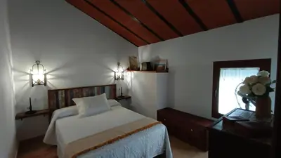 Cama o camas de una habitación en Cortijo Casablanca
