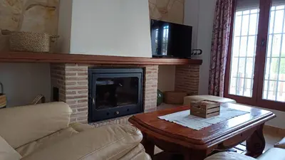 Una televisión o centro de entretenimiento en Cortijo Casablanca