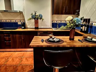 Una cocina o zona de cocina en Casa Rural Finca la María