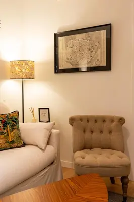 Zona de estar de MN Elegante apartamento ideal para parejas