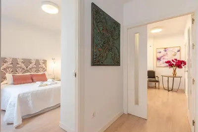 Cama o camas de una habitación en Green-Apartments Pleno Centro