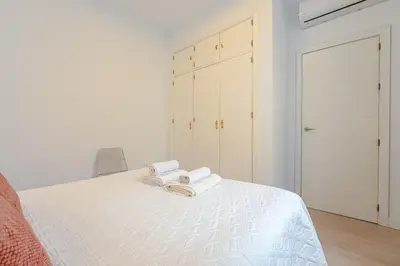 Cama o camas de una habitación en Green-Apartments Pleno Centro