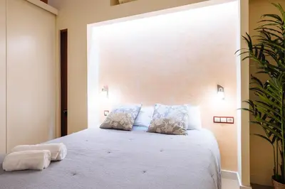 Cama o camas de una habitación en Novalia Home Peñuelas