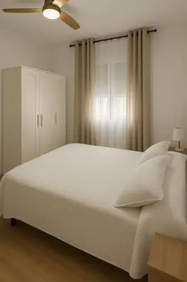 Cama o camas de una habitación en Alojamiento Baeza - Chicharro