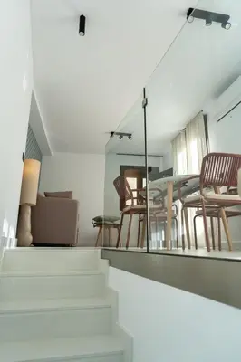 Zona de estar de Mirador del Pósito - Apartamento luminoso en el centro de Jaén