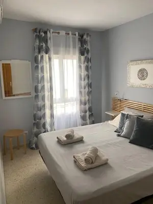 Cama o camas de una habitación en Apartamento en Casco Histórico