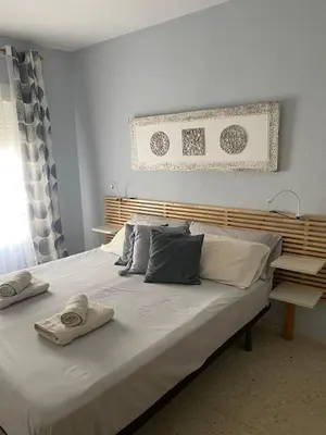 Cama o camas de una habitación en Apartamento en Casco Histórico