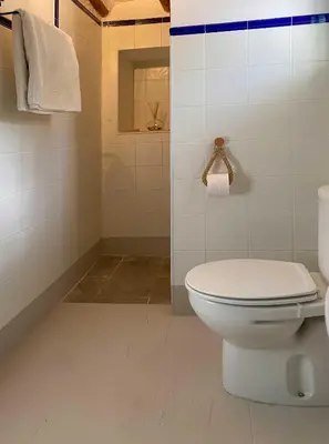 Un baño de Cortijo La Pedriza