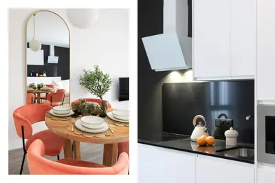 Una cocina o zona de cocina en La Muralla Suites by Alohamundi