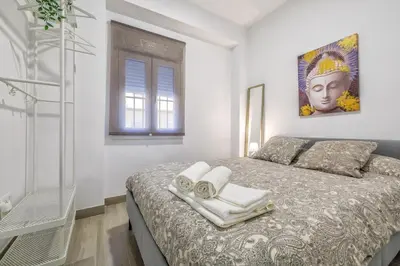 Cama o camas de una habitación en Aires de Azahar & Parking Incluido