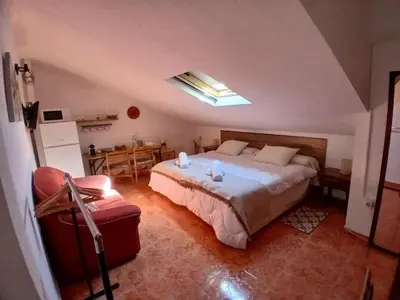 Cama o camas de una habitación en Corazón De Jaén